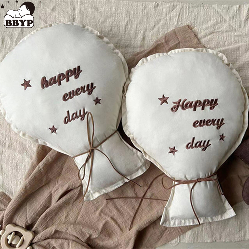 Baby Nursery Embroidery - 2 pezzi di cotone ricamo palloncino
