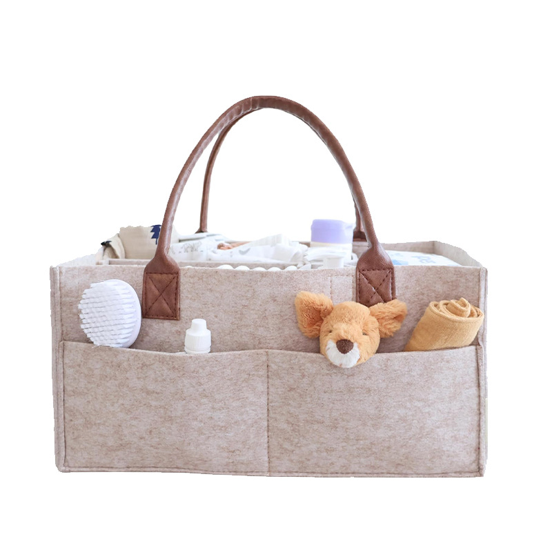 Baby Nursery Basket - Cesto portaoggetti in feltro per neonati,