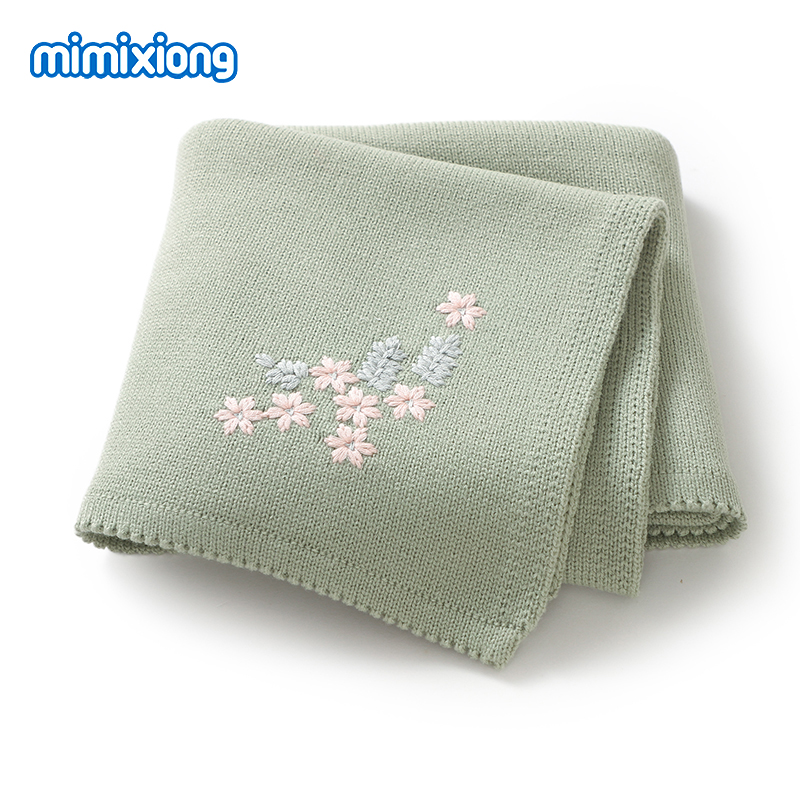 Baby Nursery Embroidery - Coperte per bambini ricamate floreali alla