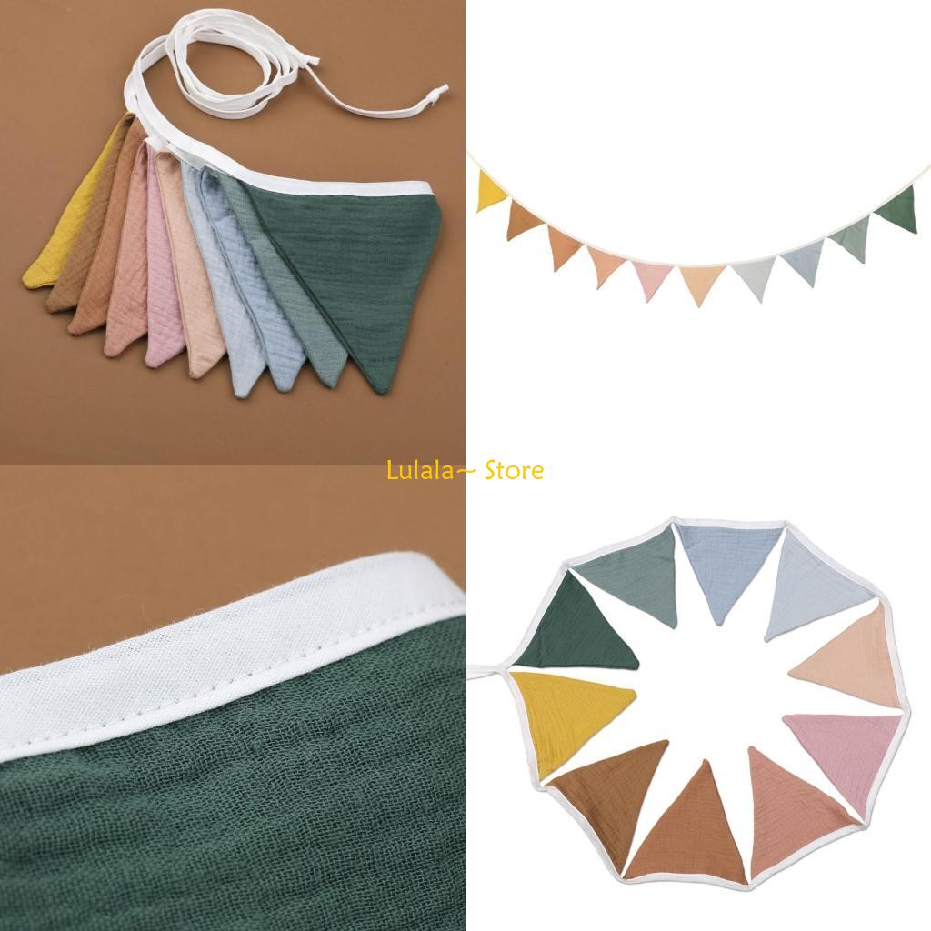 Baby Nursery Bunting - Y4QA Fondale fotografico per neonato Bandierine