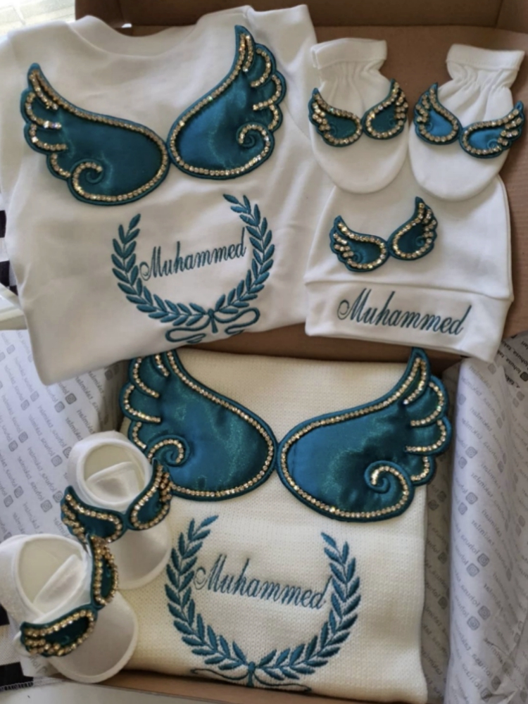 Baby Nursery Embroidery - Set Neonato Fatto a Mano Dollbling: