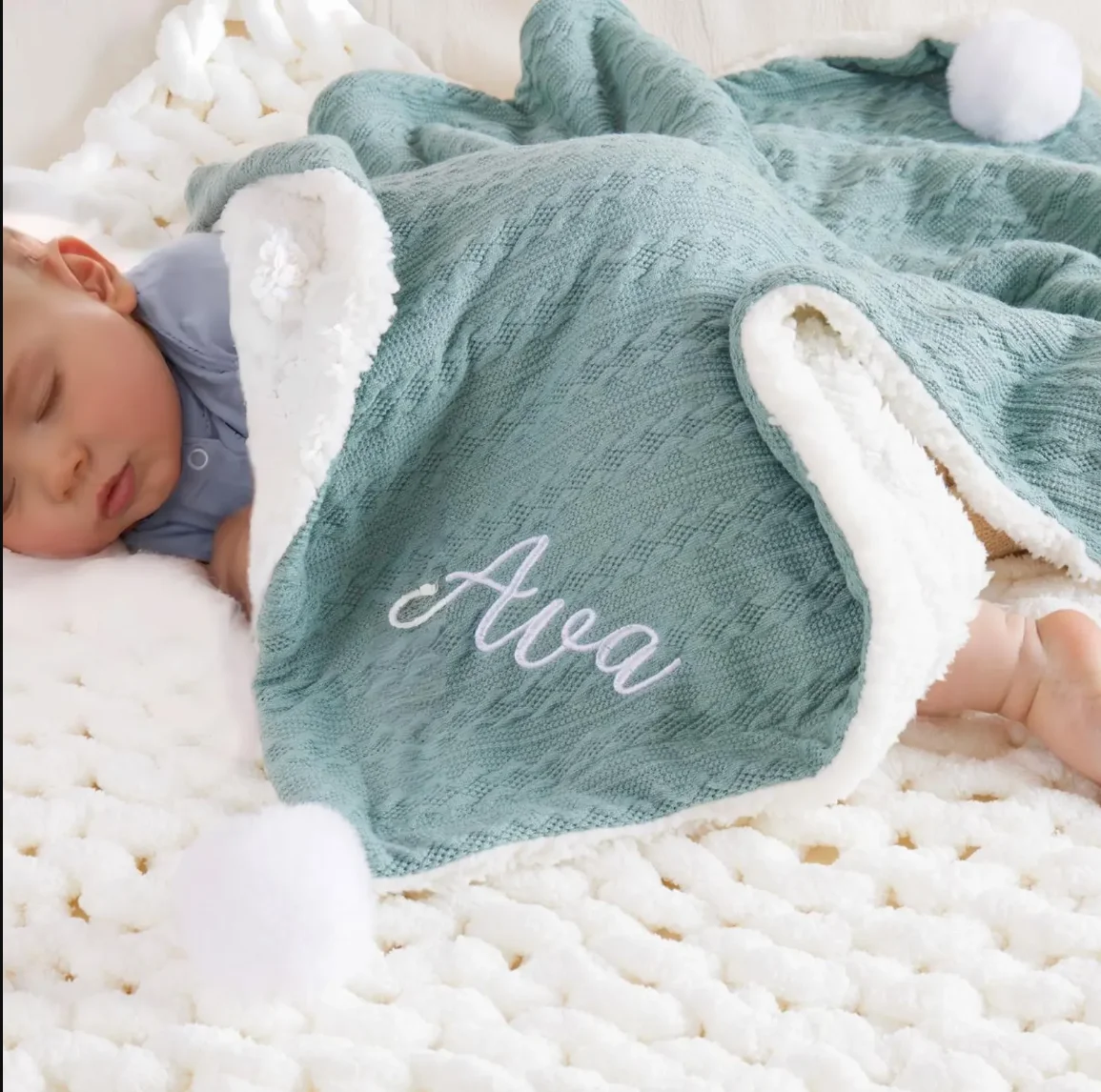 Coperta per neonati personaliz - Baby Nursery Embroidery recensione e prezzo