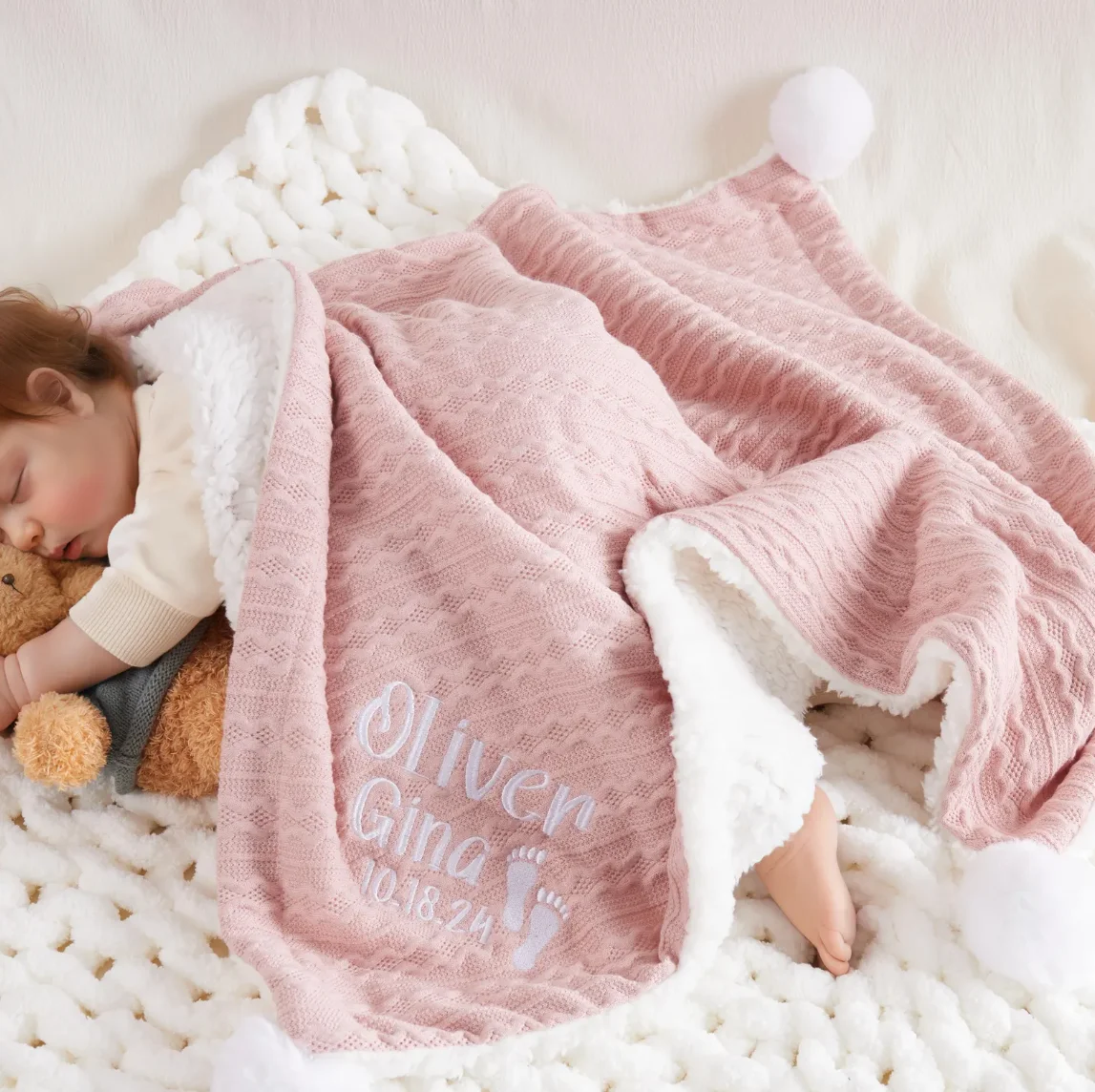 Coperta per neonati personaliz - Baby Nursery Embroidery recensione e prezzo