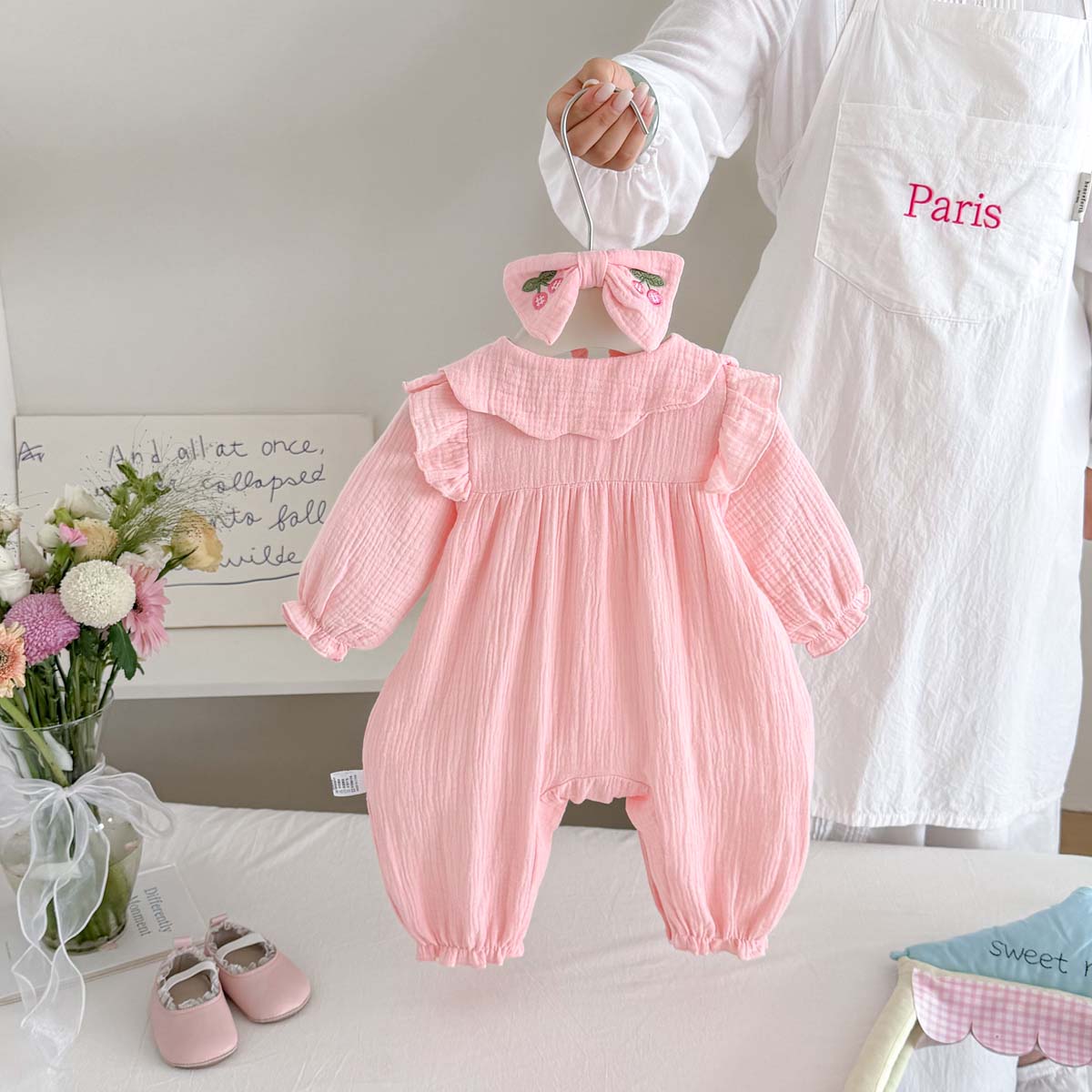 Tutina in garza per neonate pr - Baby Nursery Embroidery recensione e prezzo