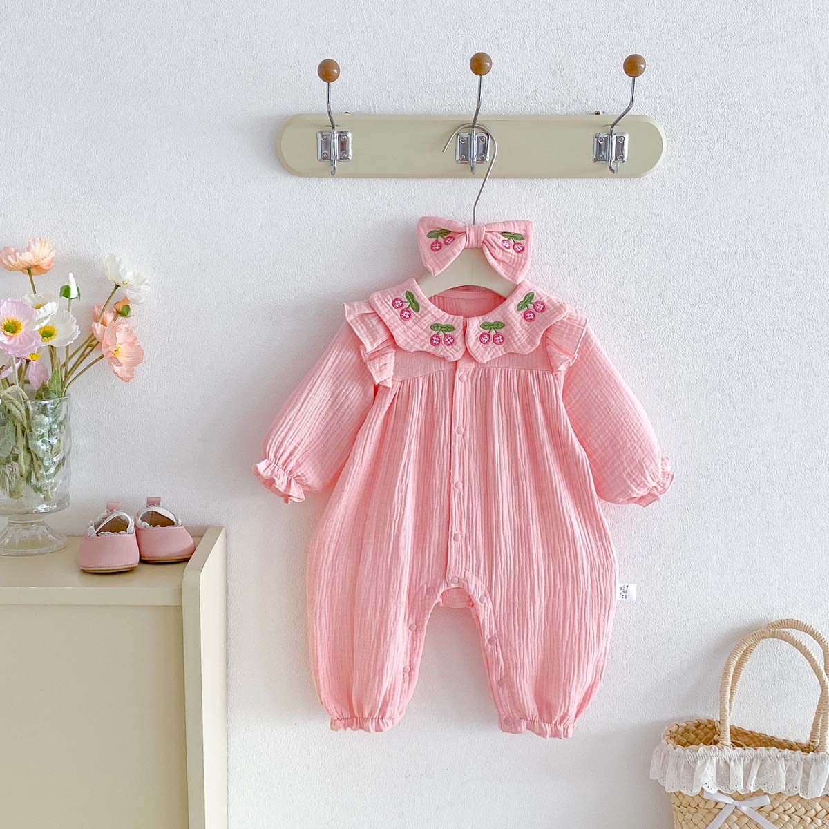 Tutina in garza per neonate pr - Baby Nursery Embroidery recensione e prezzo