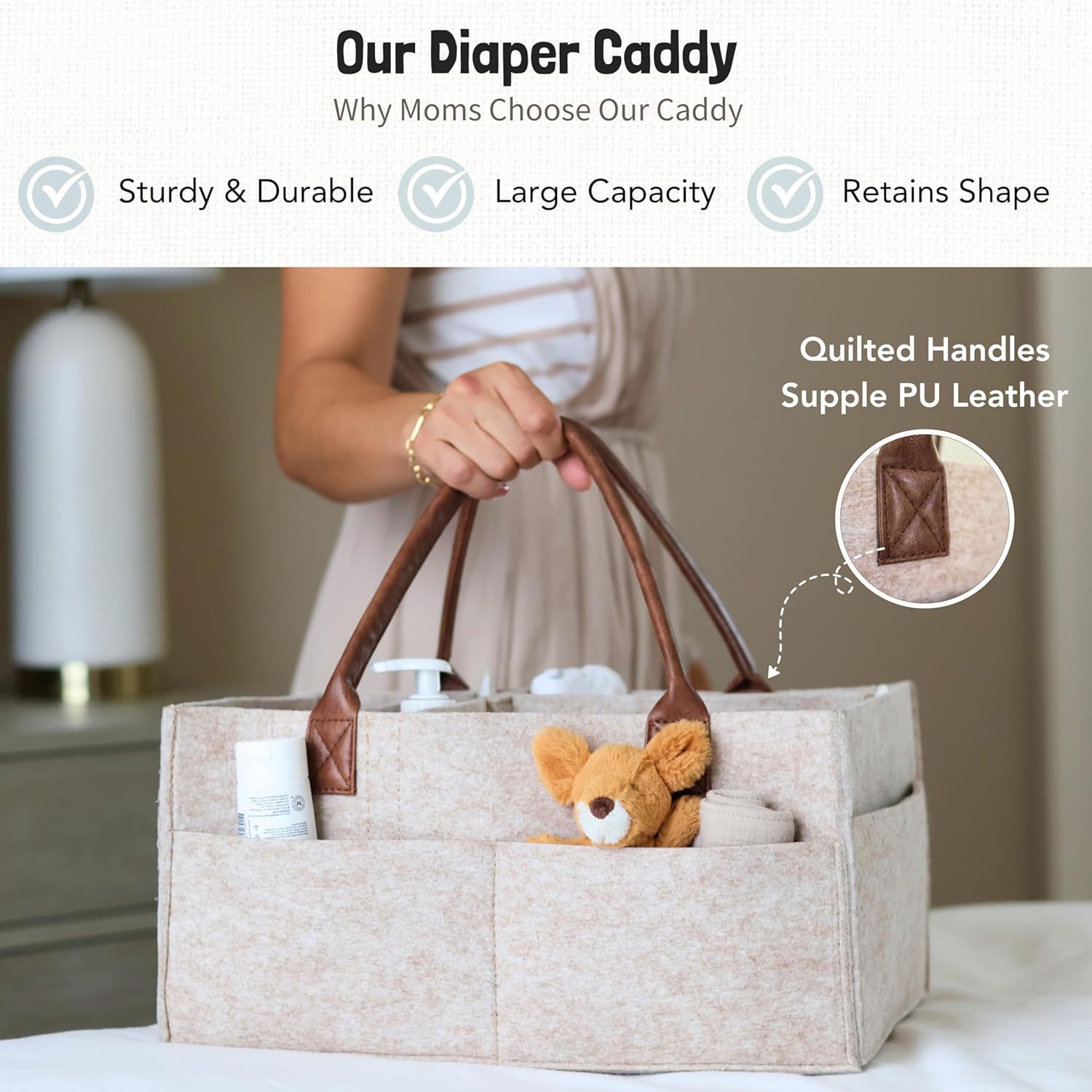 Cesto portaoggetti in feltro p - Baby Nursery Basket recensione e prezzo