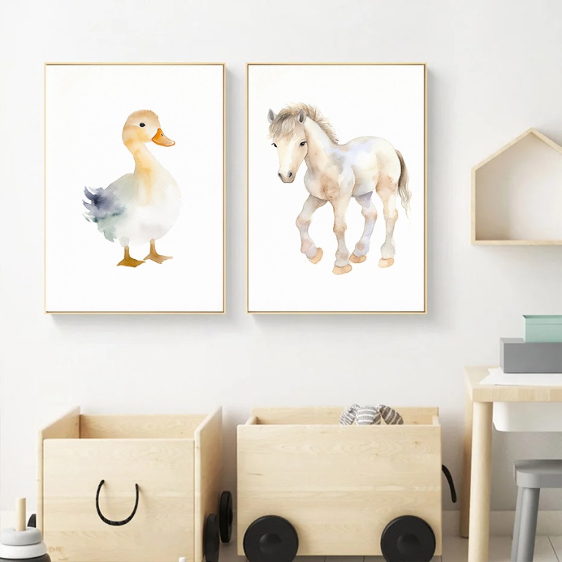 Acquerello animali da fattoria - Baby Nursery Needs recensione e prezzo