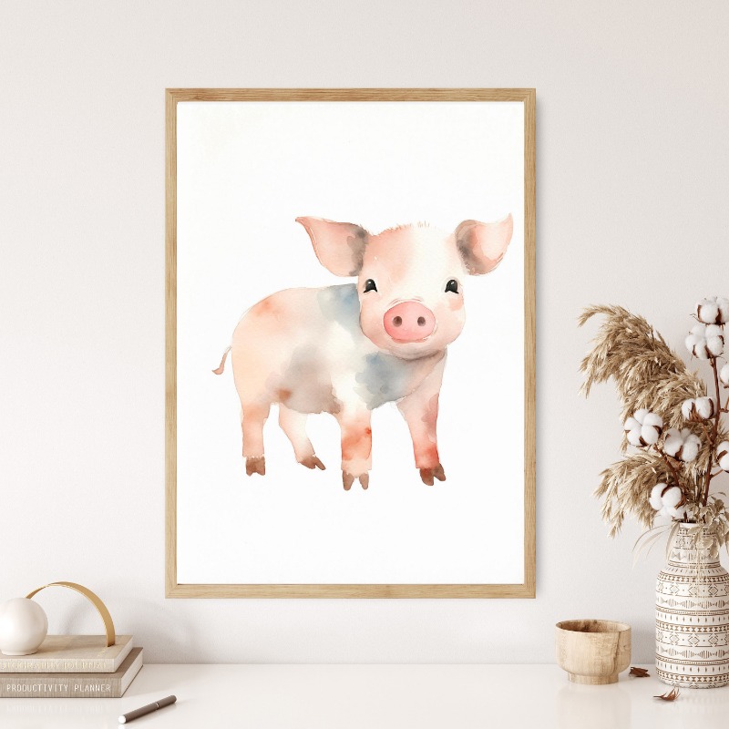 Acquerello animali da fattoria - Baby Nursery Needs recensione e prezzo