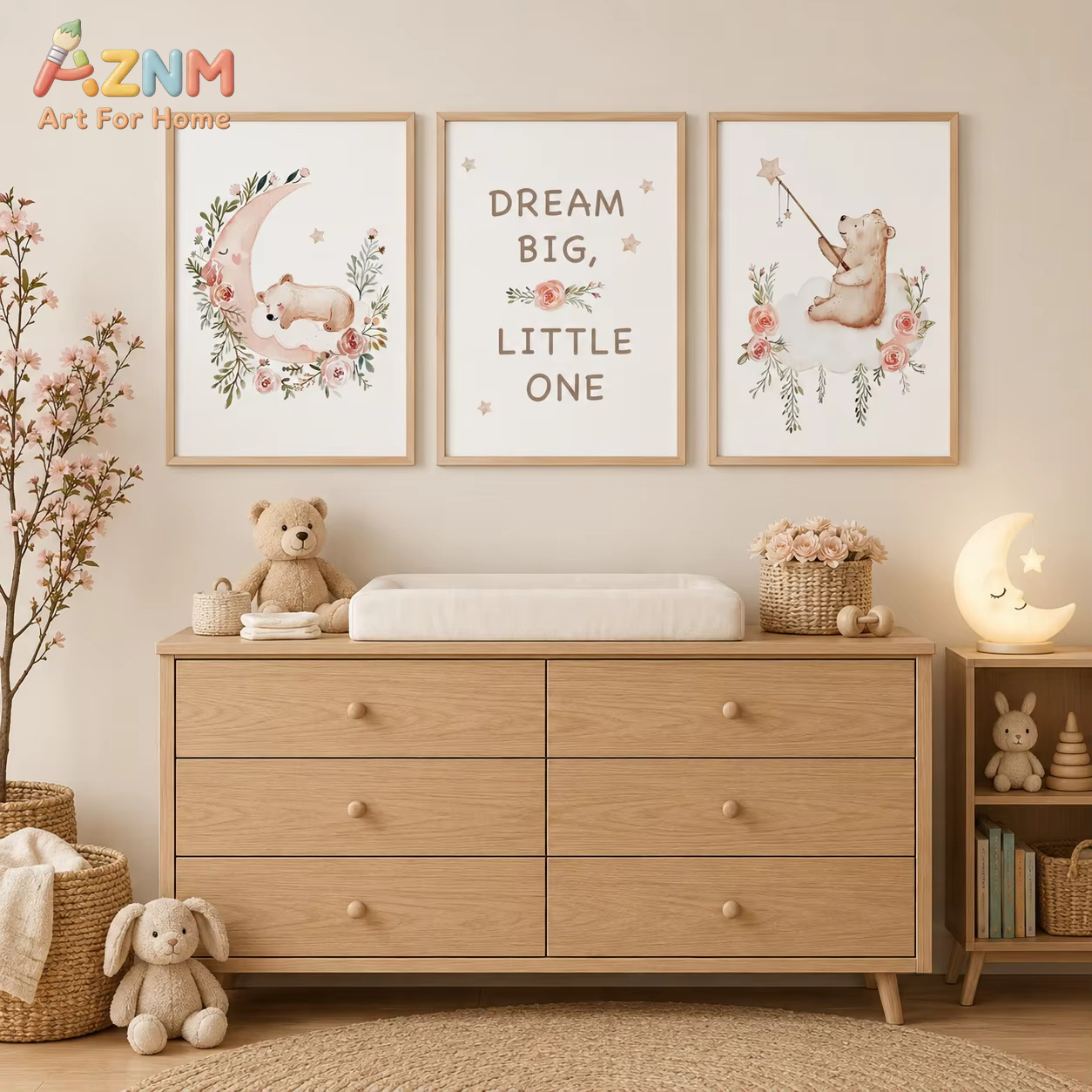 AZNM Quadro da parete con fior - Baby Boy Nursery Quotes recensione e prezzo