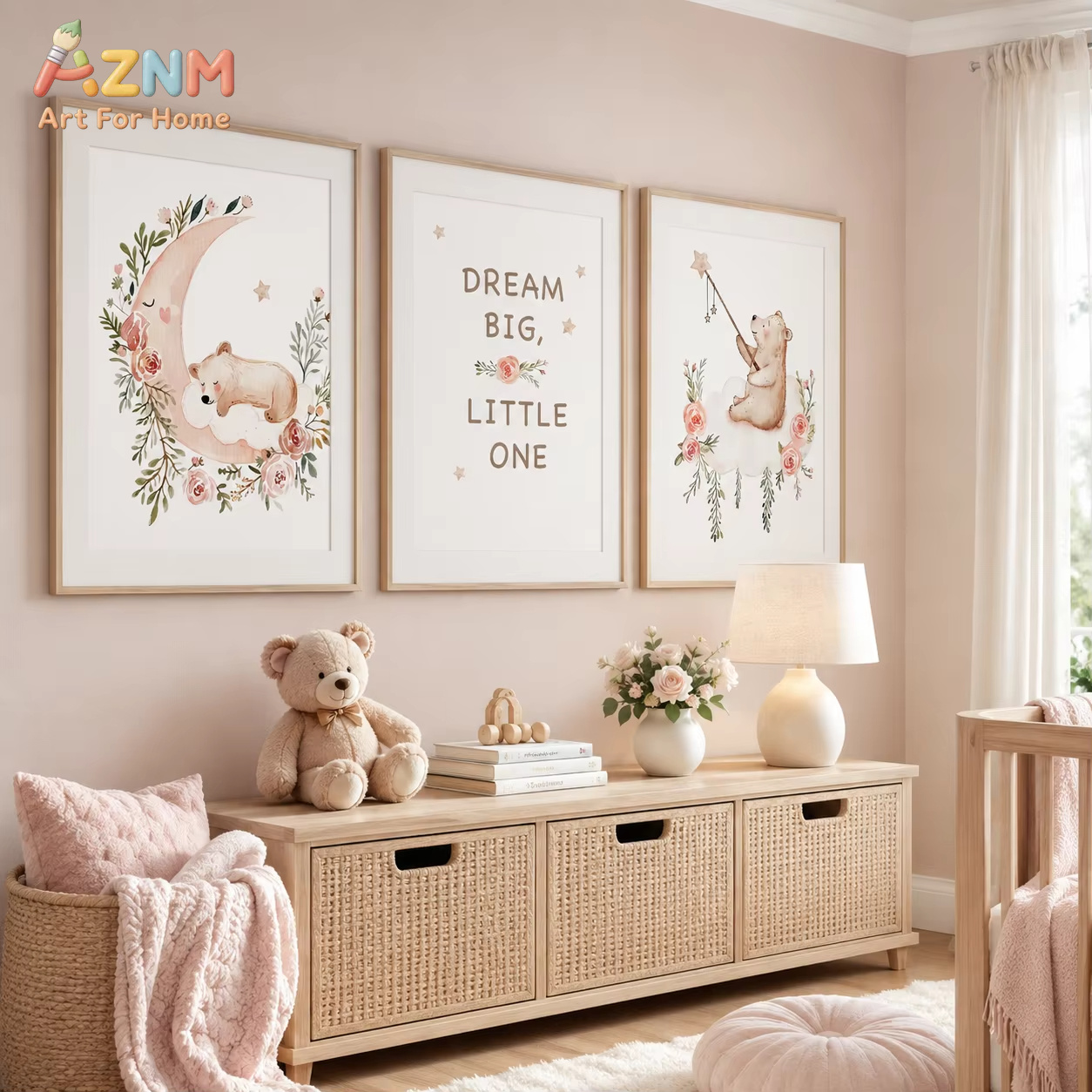 AZNM Quadro da parete con fior - Baby Boy Nursery Quotes recensione e prezzo