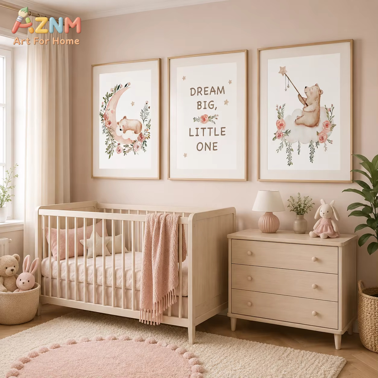 AZNM Quadro da parete con fior - Baby Boy Nursery Quotes recensione e prezzo