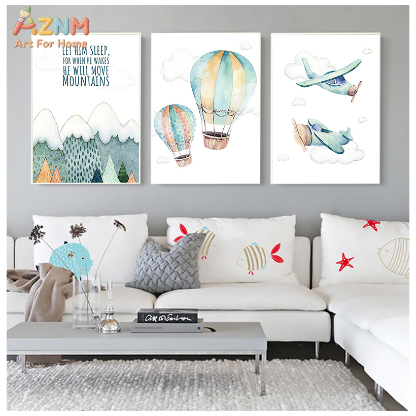 AZNM Quadro su tela con aereo  - Baby Boy Nursery Quotes recensione e prezzo