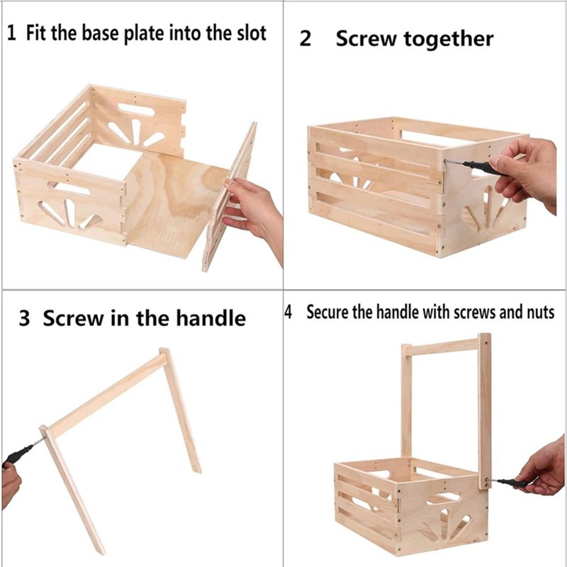 ABFU - Cesto Regalo in Legno p - Baby Nursery Basket recensione e prezzo