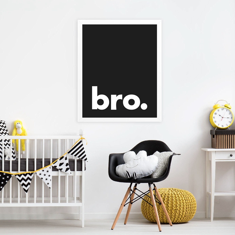 Bro. Stampa Poster di tipograf - Baby Boy Nursery Quotes recensione e prezzo