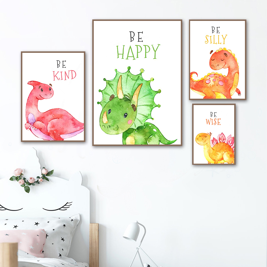 Cartoon Dinosaur Quotes Wall A - Baby Boy Nursery Quotes recensione e prezzo