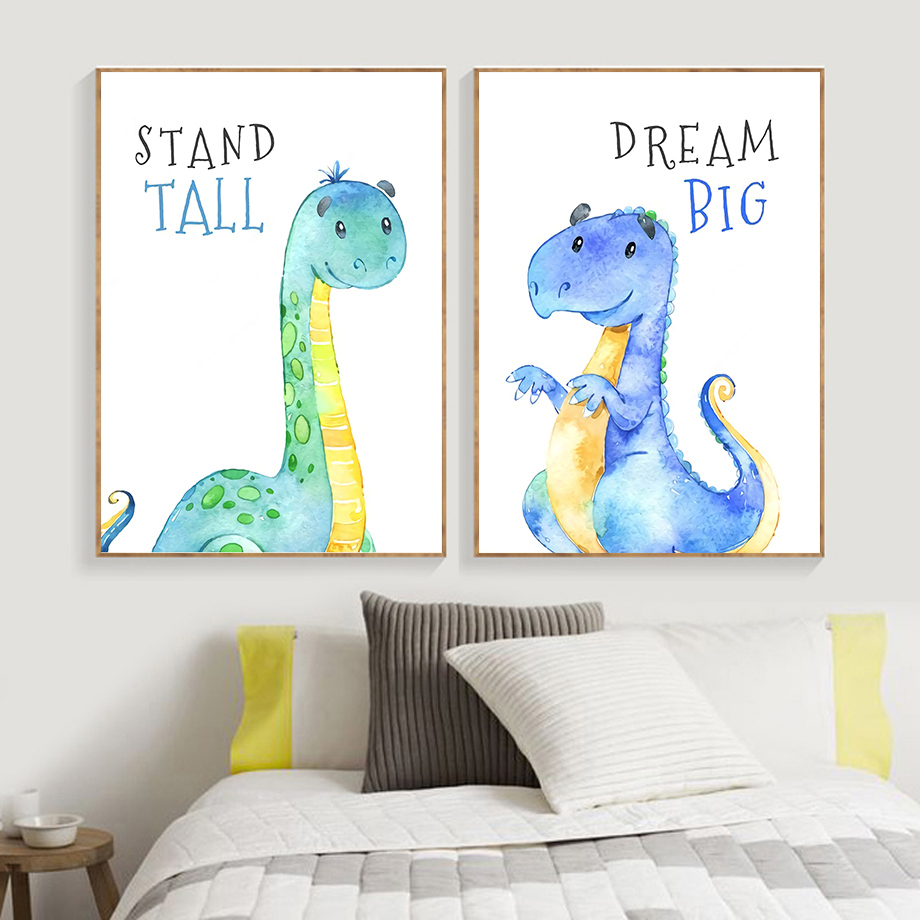 Cartoon Dinosaur Quotes Wall A - Baby Boy Nursery Quotes recensione e prezzo