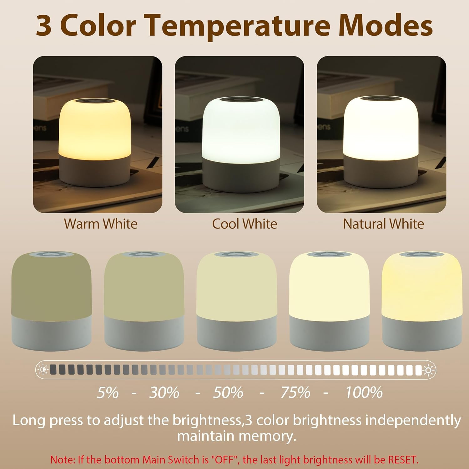 1 luce notturna portatile per  - Baby Nursery Table Lamp recensione e prezzo
