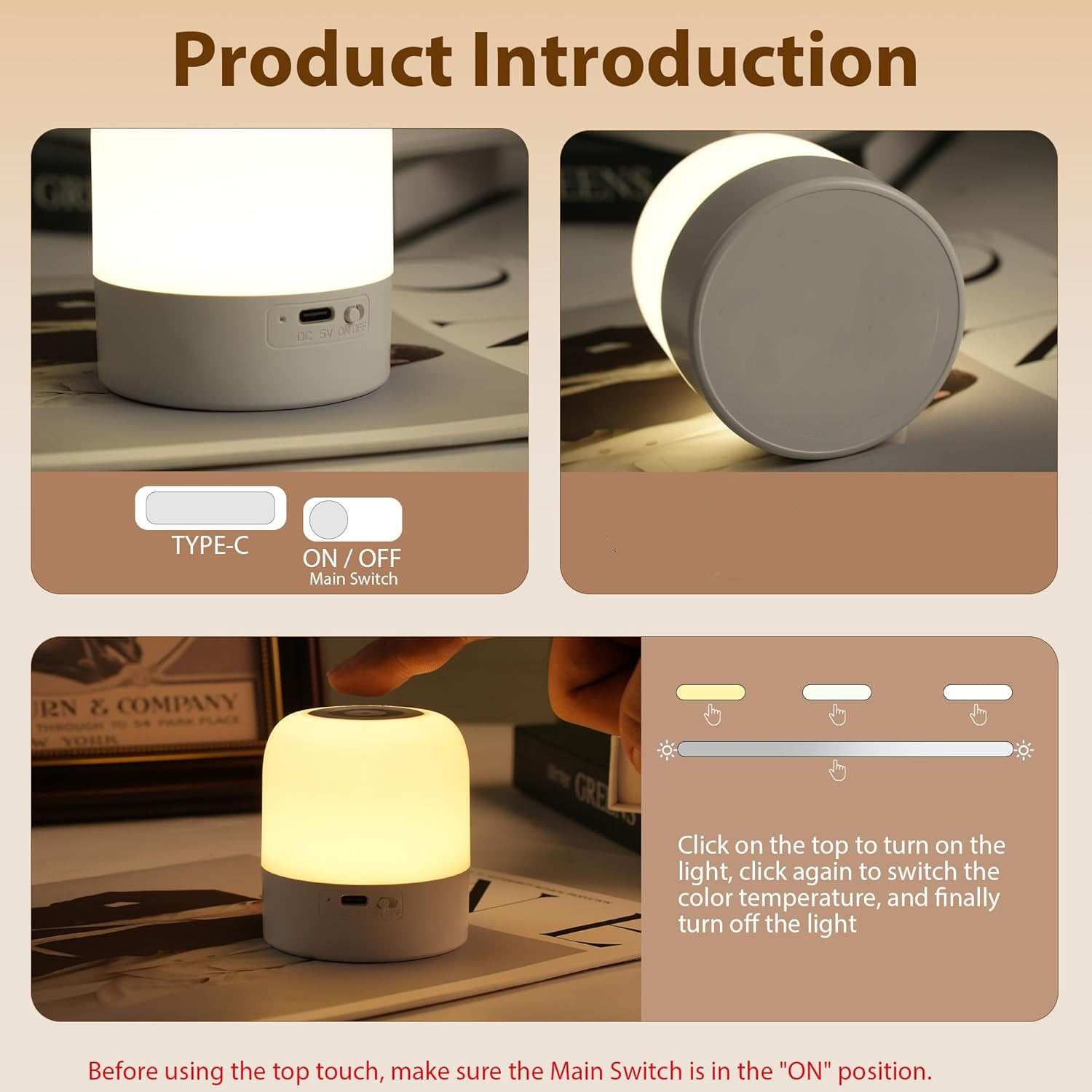 1 luce notturna portatile per  - Baby Nursery Table Lamp recensione e prezzo