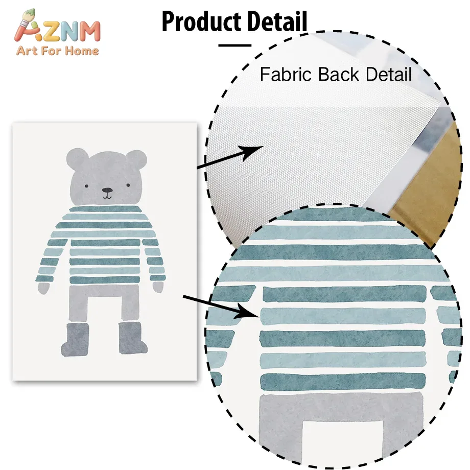 AZNM Quadro su tela con orsett - Baby Boy Nursery Quotes recensione e prezzo